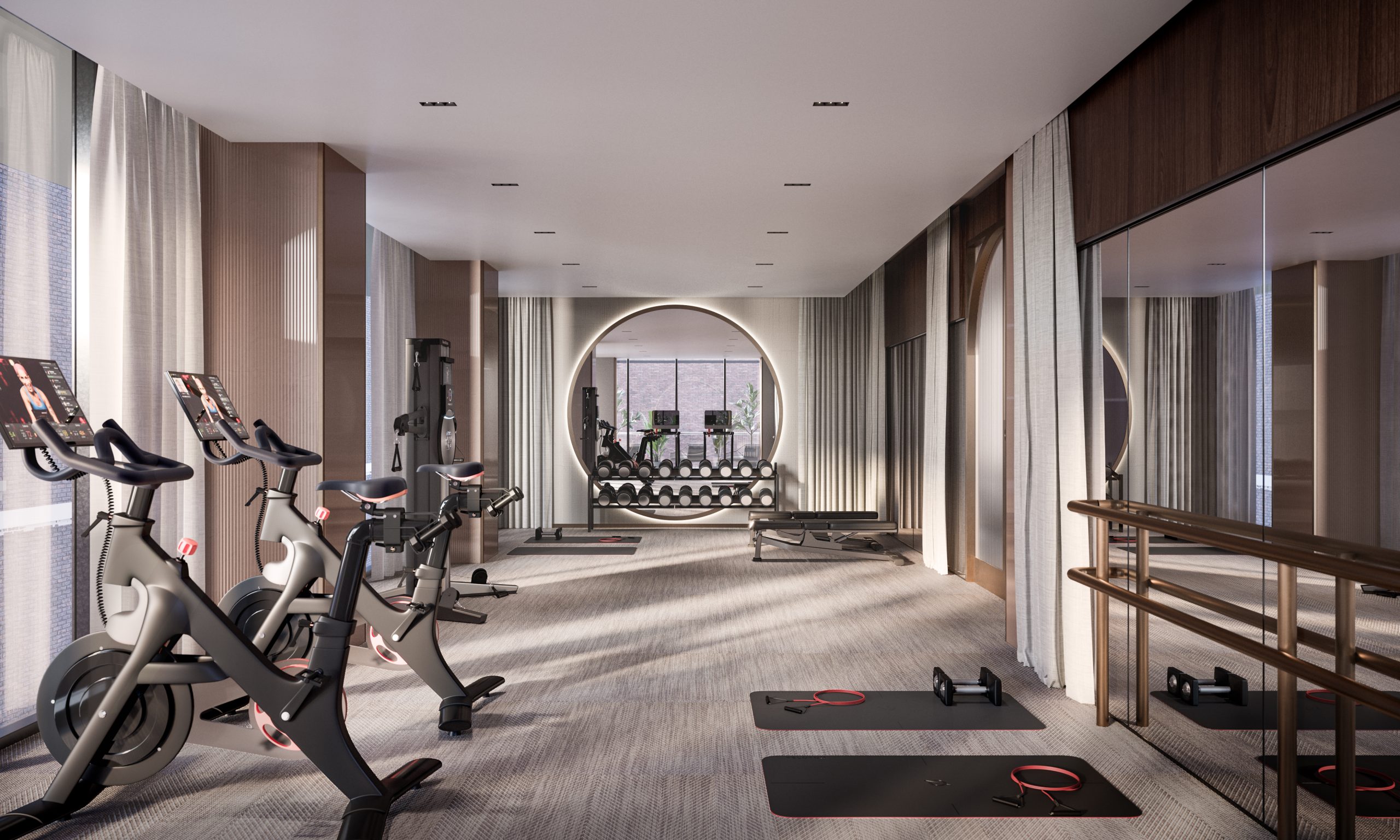 The gym at the Adagio in Yorkville