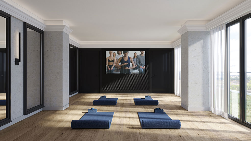 Yoga Room at The Brixton in Toronto